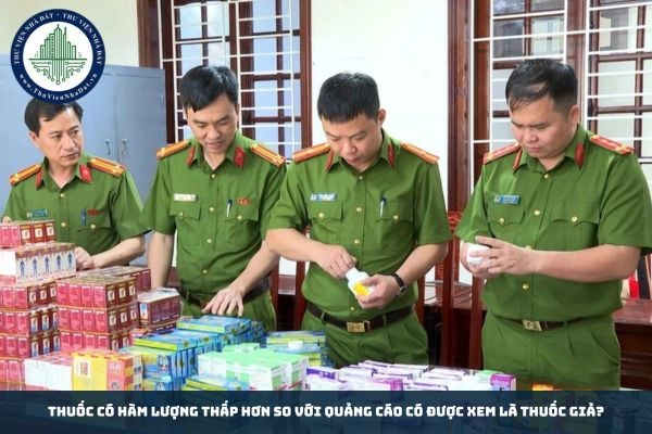 Thuốc có hàm lượng thấp hơn so với quảng cáo có được xem là thuốc giả?