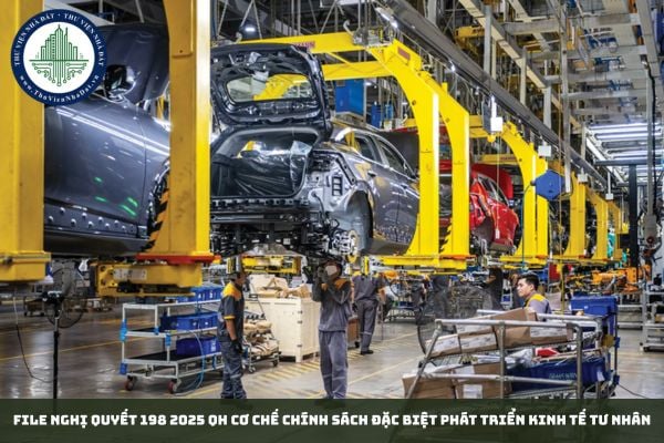 File Nghị quyết 198 2025 QH cơ chế chính sách đặc biệt phát triển kinh tế tư nhân