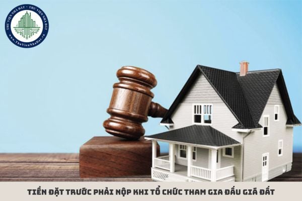 Tiền đặt trước phải nộp khi tổ chức tham gia đấu giá đất