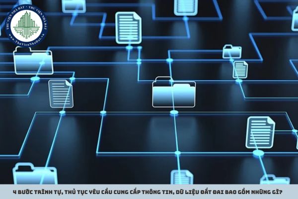 4 bước trình tự, thủ tục yêu cầu cung cấp thông tin, dữ liệu đất đai bao gồm những gì?