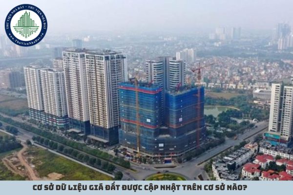 Cơ sở dữ liệu giá đất được cập nhật trên cơ sở nào?