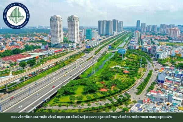 Nguyên tắc khai thác và sử dụng cơ sở dữ liệu quy hoạch đô thị và nông thôn theo Nghị định 178