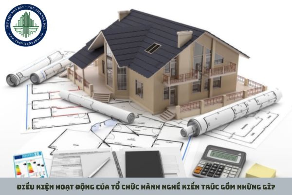 Điều kiện hoạt động của tổ chức hành nghề kiến trúc gồm những gì?