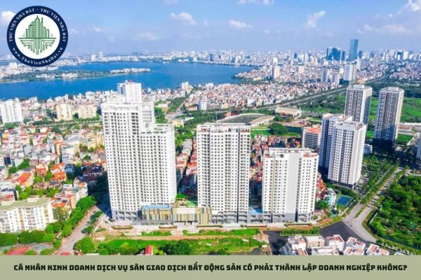 Cá nhân kinh doanh dịch vụ sàn giao dịch bất động sản có phải thành lập doanh nghiệp không?