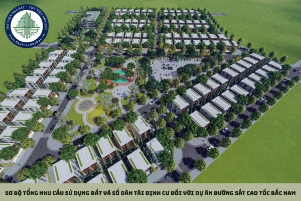 Sơ bộ tổng nhu cầu sử dụng đất và số dân tái định cư đối với Dự án đường sắt cao tốc Bắc Nam