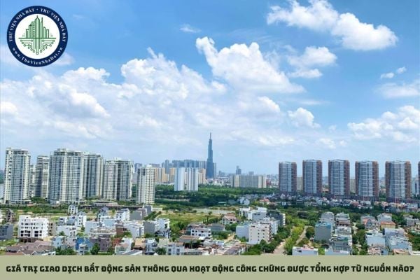 Giá trị giao dịch bất động sản thông qua hoạt động công chứng được tổng hợp từ nguồn nào?