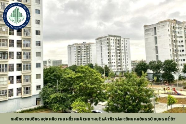 Những trường hợp nào thu hồi nhà cho thuê là tài sản công không sử dụng để ở?