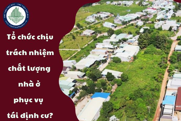 Tổ chức nào chịu trách nhiệm về chất lượng nhà ở phục vụ tái định cư? (hình từ internet)