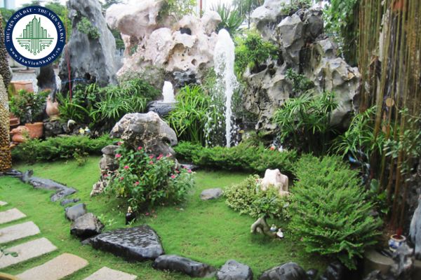 Xu hướng thiết kế quán cà phê sân vườn có thác nước nhân tạo