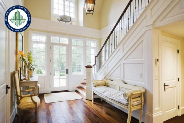 Cách hóa giải nhà có cầu thang đối diện cửa chính