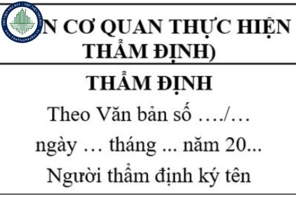 Dấu thẩm định theo Nghị định 175 thay thế Nghị định 15: Kích thước, Mẫu dấu? Tải về Mẫu Dấu thẩm định thiết kế xây dựng?