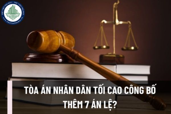 Tòa án nhân dân tối cao công bố thêm 7 án lệ? Nội dung 7 án lệ mới được quy định cụ thể như thế nào?