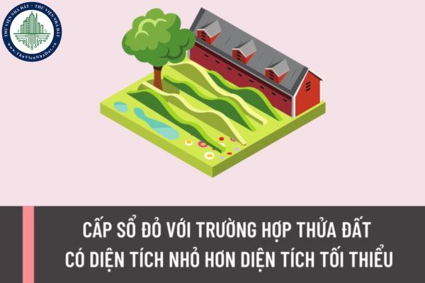 Cấp sổ đỏ với trường hợp thửa đất có diện tích nhỏ hơn diện tích tối thiểu được quy định như thế nào?
