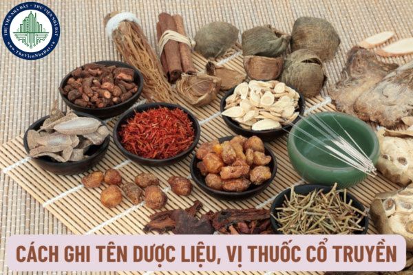 Cách ghi tên dược liệu, vị thuốc cổ truyền, ghi tên cao dược liệu trong tờ hướng dẫn sử dụng thuốc như thế nào?
