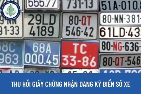 Mẫu Giấy chứng nhận thu hồi đăng ký biển số xe khi xe hết niên hạn sử dụng quy định như thế nào?
