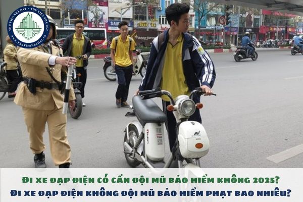 Đi xe đạp điện có cần đội mũ bảo hiểm không 2025? Đi xe đạp điện không đội mũ bảo hiểm phạt bao nhiêu? 