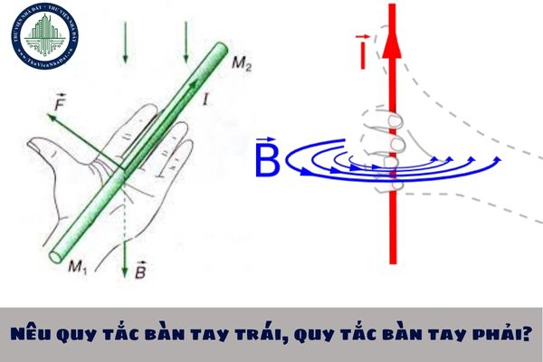 Nêu quy tắc bàn tay trái, quy tắc bàn tay phải? Quy tắc bàn tay trái, quy tắc bàn tay phải dùng để xác định gì?