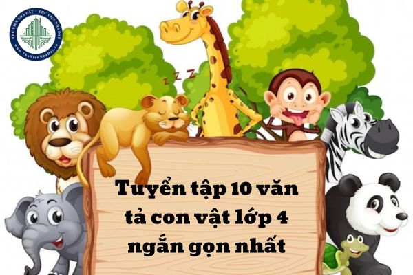 Tuyển tập 10 văn tả con vật lớp 4 ngắn gọn nhất