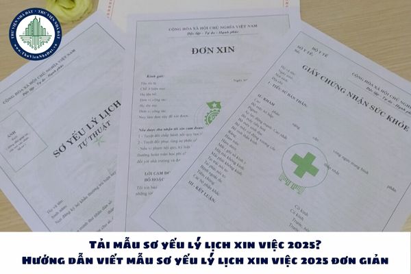 Tải mẫu sơ yếu lý lịch xin việc 2025? Mẫu sơ yếu lý lịch xin việc file word?