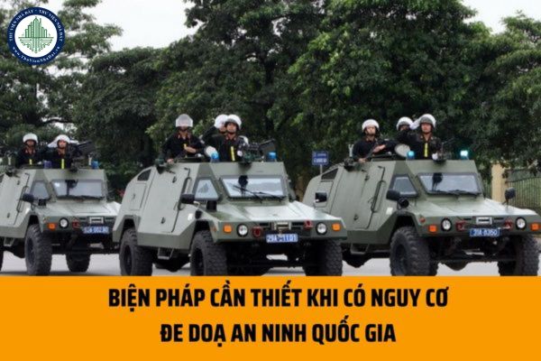 Biện pháp nào sẽ được áp dụng khi có nguy cơ đe doạ an ninh quốc gia nhưng chưa đến mức ban bố tình trạng khẩn cấp?