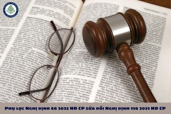 Tải Phụ lục Nghị định 68 2025 NĐ CP sửa đổi Nghị định 118 2021 NĐ CP hướng dẫn Luật Xử lý vi phạm hành chính