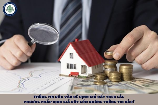 Thông tin đầu vào để định giá đất theo các phương pháp định giá đất gồm những thông tin nào?