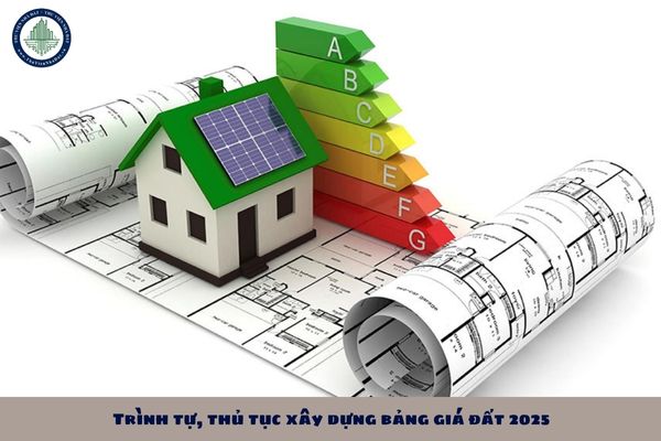 Trình tự, thủ tục xây dựng bảng giá đất được quy định như nào?