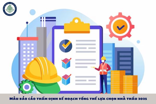 Mẫu báo cáo thẩm định kế hoạch tổng thể lựa chọn nhà thầu 2025 theo Thông tư 22? Tải Mẫu số 01B?