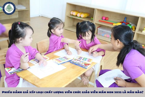 Phiếu đánh giá xếp loại chất lượng viên chức giáo viên mầm non 2025 là mẫu nào?