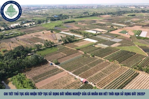 Chi tiết thủ tục xác nhận tiếp tục sử dụng đất nông nghiệp của cá nhân khi hết thời hạn sử dụng đất 2025?