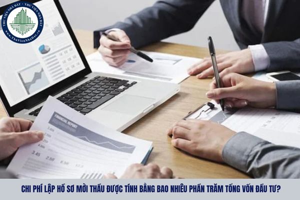 Chi phí lập hồ sơ mời thầu được tính bằng bao nhiêu phần trăm tổng vốn đầu tư?