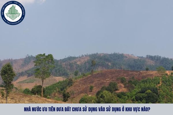 Nhà nước ưu tiên đưa đất chưa sử dụng vào sử dụng ở khu vực nào?