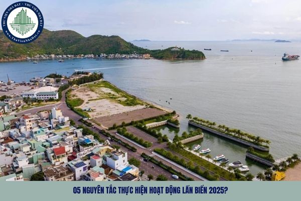 05 nguyên tắc thực hiện hoạt động lấn biển 2025?