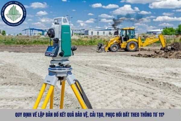 Quy định về lập bản đồ kết quả bảo vệ, cải tạo, phục hồi đất theo Thông tư 11?