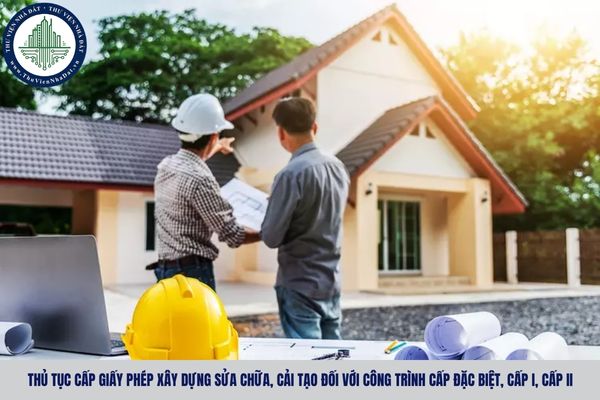 Thủ tục cấp giấy phép xây dựng sửa chữa, cải tạo đối với công trình cấp đặc biệt, cấp I, cấp II theo Quyết định 864?