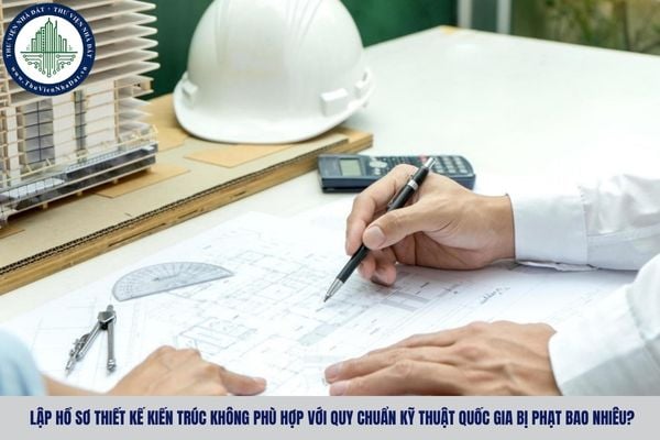 Lập hồ sơ thiết kế kiến trúc không phù hợp với quy chuẩn kỹ thuật quốc gia bị phạt bao nhiêu?