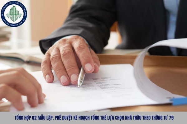 Tổng hợp 02 mẫu lập, phê duyệt kế hoạch tổng thể lựa chọn nhà thầu theo Thông tư 79