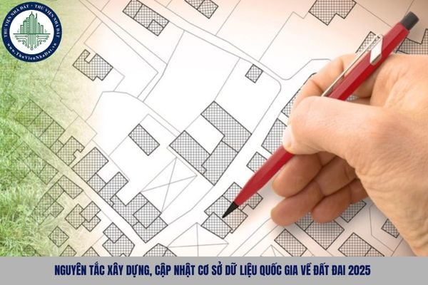 Nguyên tắc xây dựng, cập nhật cơ sở dữ liệu quốc gia về đất đai 2025