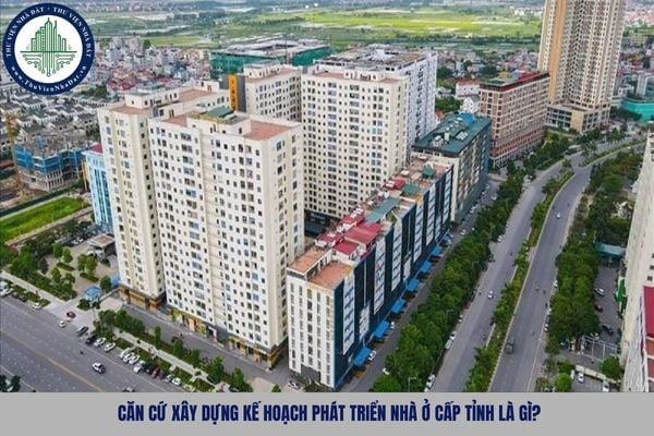 Căn cứ xây dựng kế hoạch phát triển nhà ở cấp tỉnh là gì?