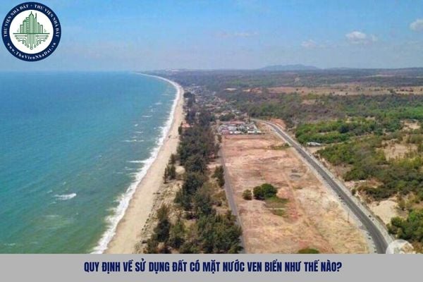 Quy định về sử dụng đất có mặt nước ven biển như thế nào?