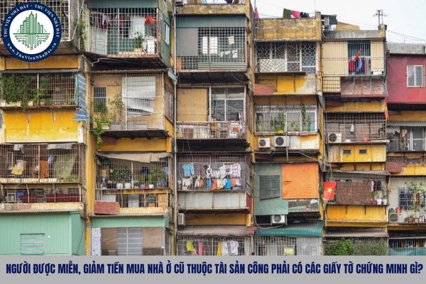 Người được miễn, giảm tiền mua nhà ở cũ thuộc tài sản công phải có các giấy tờ chứng minh gì?