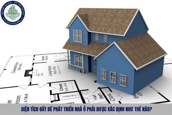 Diện tích đất để phát triển nhà ở phải được xác định như thế nào?