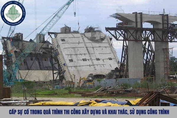 Cấp sự cố trong quá trình thi công xây dựng và khai thác, sử dụng công trình như nào?
