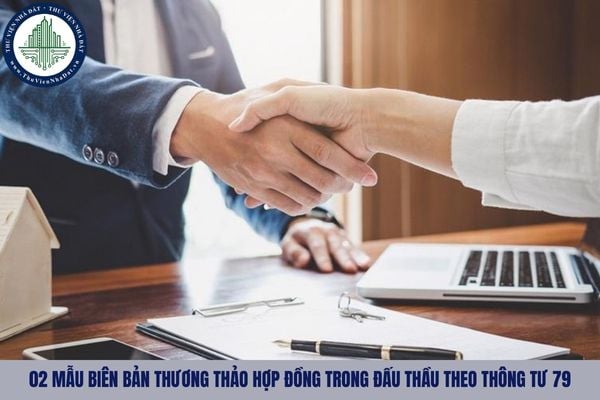 02 Mẫu biên bản thương thảo hợp đồng trong đấu thầu theo Thông tư 79