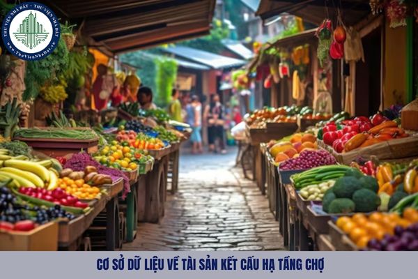 Việc xây dựng và quản lý Cơ sở dữ liệu về tài sản kết cấu hạ tầng chợ đảm bảo các yêu cầu gì?