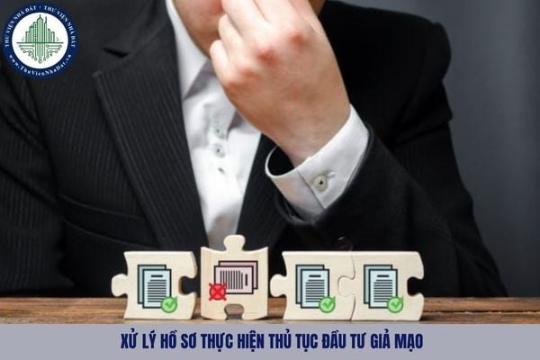 Hướng dẫn xử lý hồ sơ thực hiện thủ tục đầu tư giả mạo theo Nghị định 31