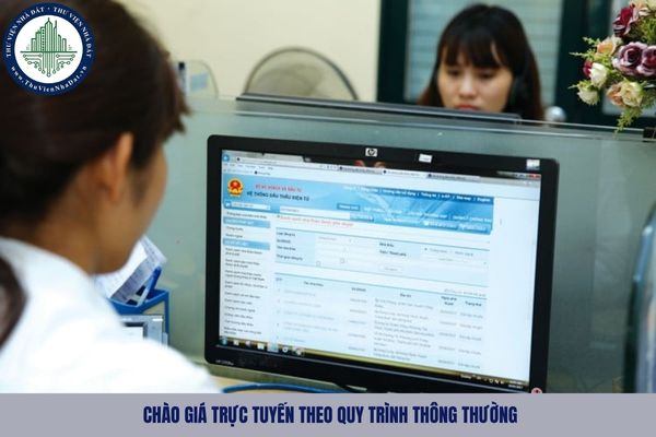 Chào giá trực tuyến theo quy trình thông thường được áp dụng với gói thầu nào?