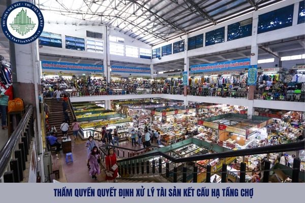 Ai có thẩm quyền quyết định xử lý tài sản kết cấu hạ tầng chợ trong trường hợp bị mất, bị hủy hoại?