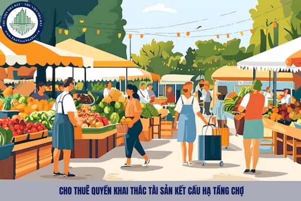 Thời hạn cho thuê quyền khai thác tài sản kết cấu hạ tầng chợ được xác định ở đâu?
