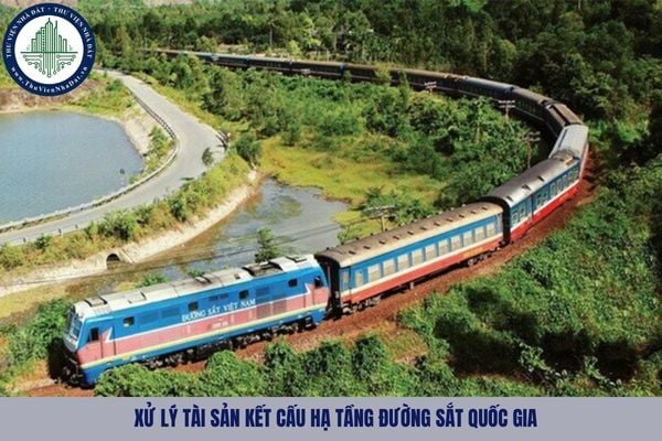 Toàn bộ số tiền thu được từ việc xử lý tài sản kết cấu hạ tầng đường sắt quốc gia được nộp vào đâu?